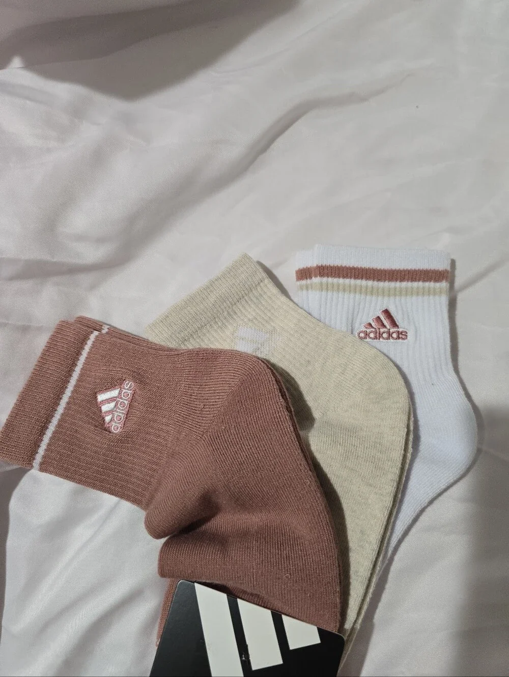 NWT Adidas Women's Cushioned Climacool High Quarter Semi Ribbed Socks 3 Pack